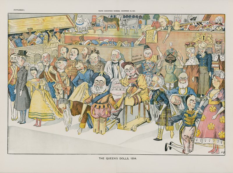 Les poupées de la reine. 1894 - English School