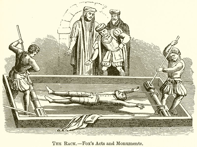La Torture.--Actes et Monuments de Fox - English School