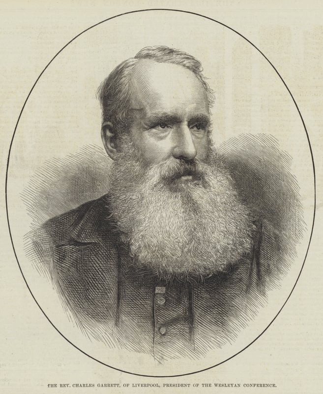 Le révérend Charles Garrett, de Liverpool, président de la conférence wesleyenne (gravure) - English School