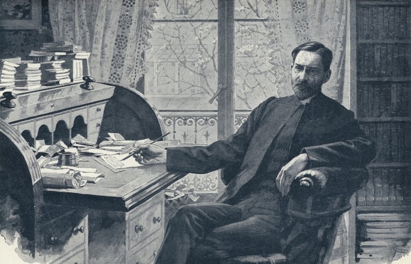 Le Révérend Hugh Price Hughes dans son bureau - English School