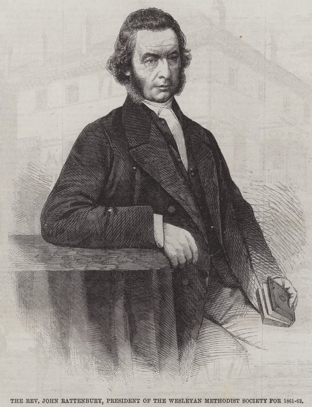 Le révérend John Rattenbury, président de la société méthodiste wesleyenne pour 1861-62 - English School