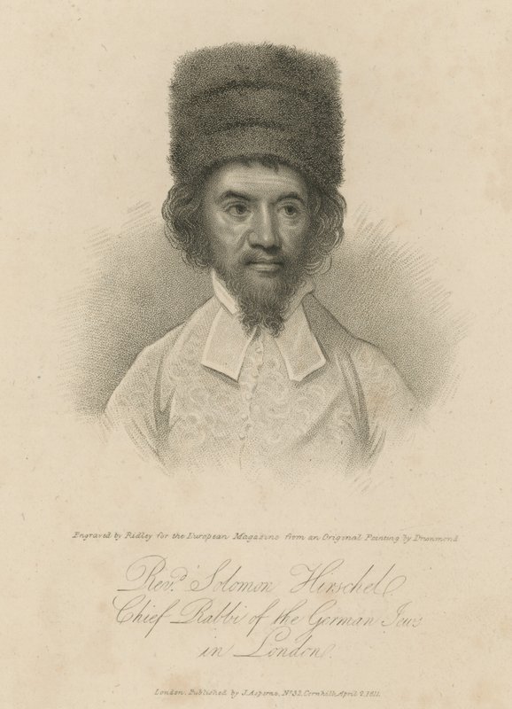 Le Révérend Solomon Hirschel, Grand Rabbin des Auberges Allemandes à Londres - English School