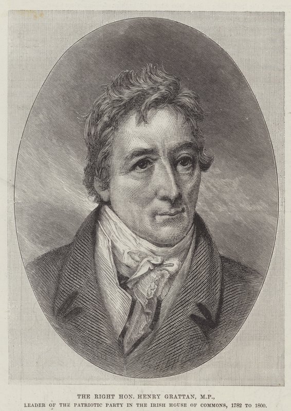 Le très honorable Henry Grattan, MP, chef du parti patriotique à la Chambre des communes irlandaise - English School