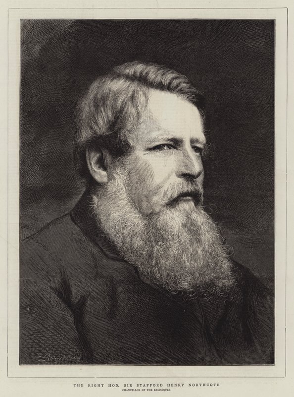Le très honorable Stafford Henry Northcote (gravure) - English School