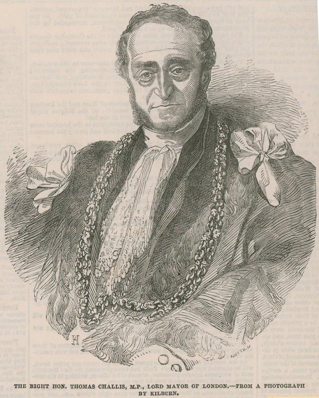 Le très honorable Thomas Challis, MP, Lord-maire de Londres - English School