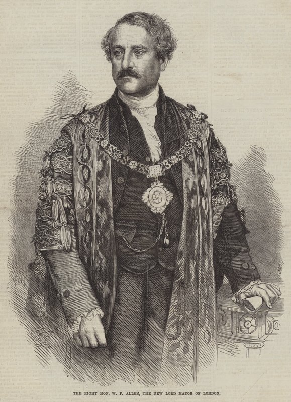 Le Très Honorable W F Allen, le Nouveau Lord Maire de Londres - English School