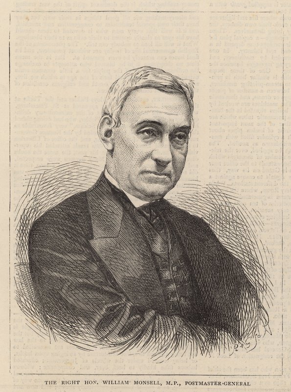 Le Très Honorable William Monsell, Maître de Poste Général - English School