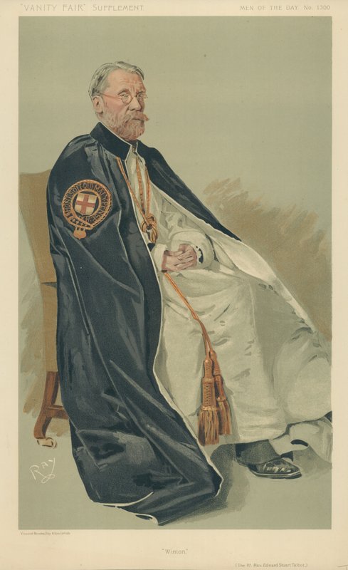 Le Très Révérend Edward Stuart Talbot, Winton, 11 octobre 1911, caricature de Vanity Fair - English School