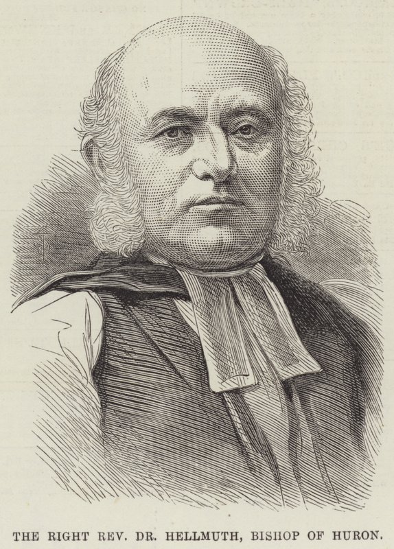 Le très révérend Dr Hellmuth, évêque de Huron (gravure) - English School