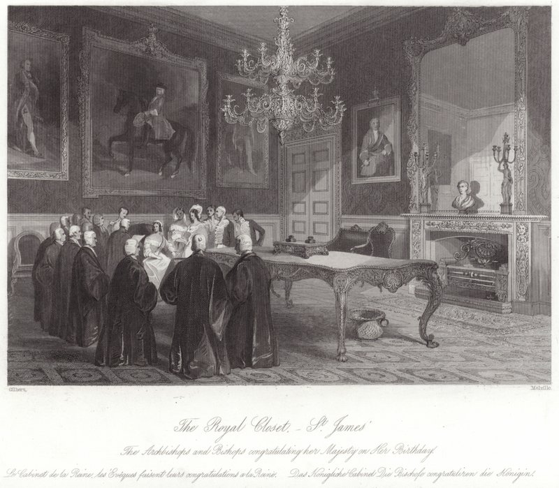 Le cabinet royal au palais de St James - English School