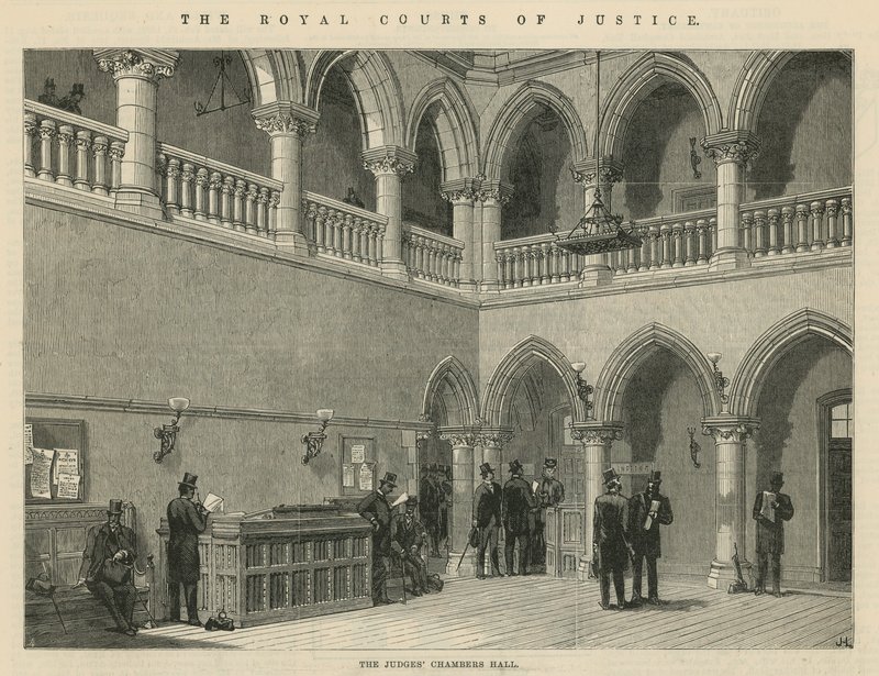 Les Cours royales de justice : La salle des chambres des juges - English School