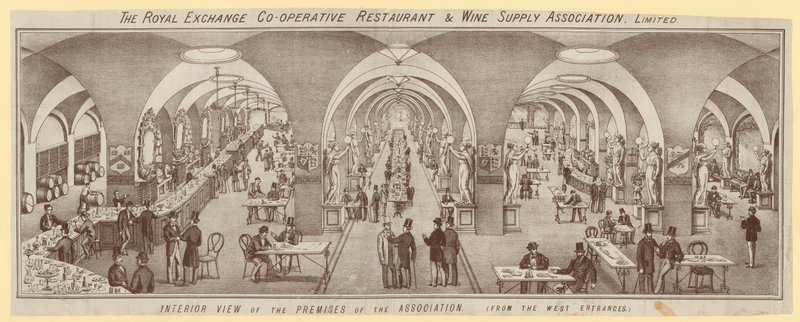 Restaurant coopératif et association de fourniture de vin de la Bourse royale - English School
