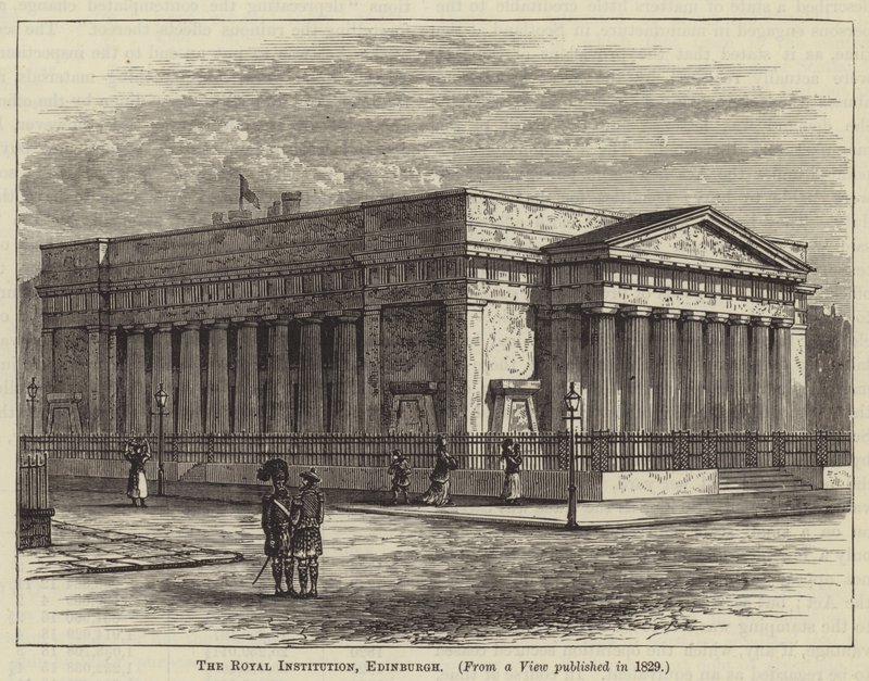 The Royal Institution, Edinburgh (gravure) - English School