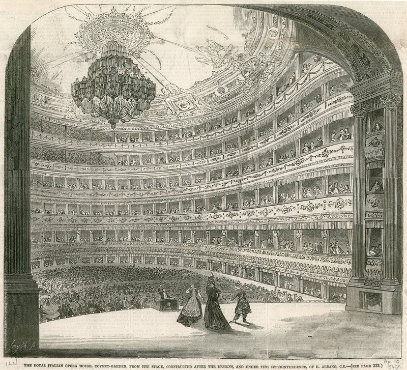 Le Royal Italian Opera House, Covent Garden, Londres - English School