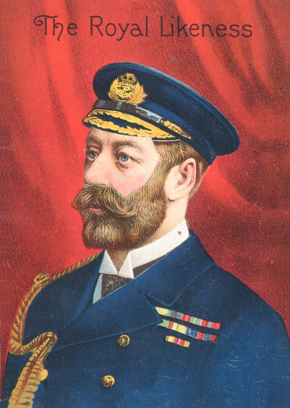 La ressemblance royale - Carte de vœux victorienne - English School