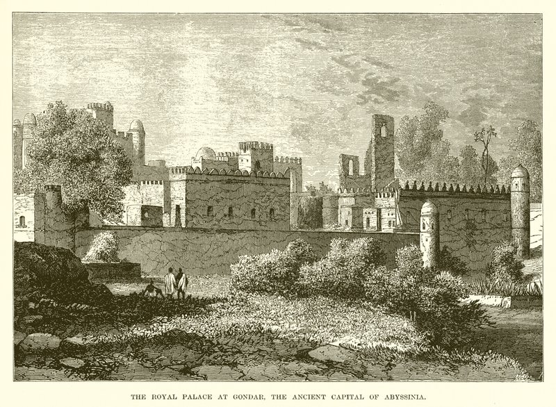 Le palais royal à Gondar, l