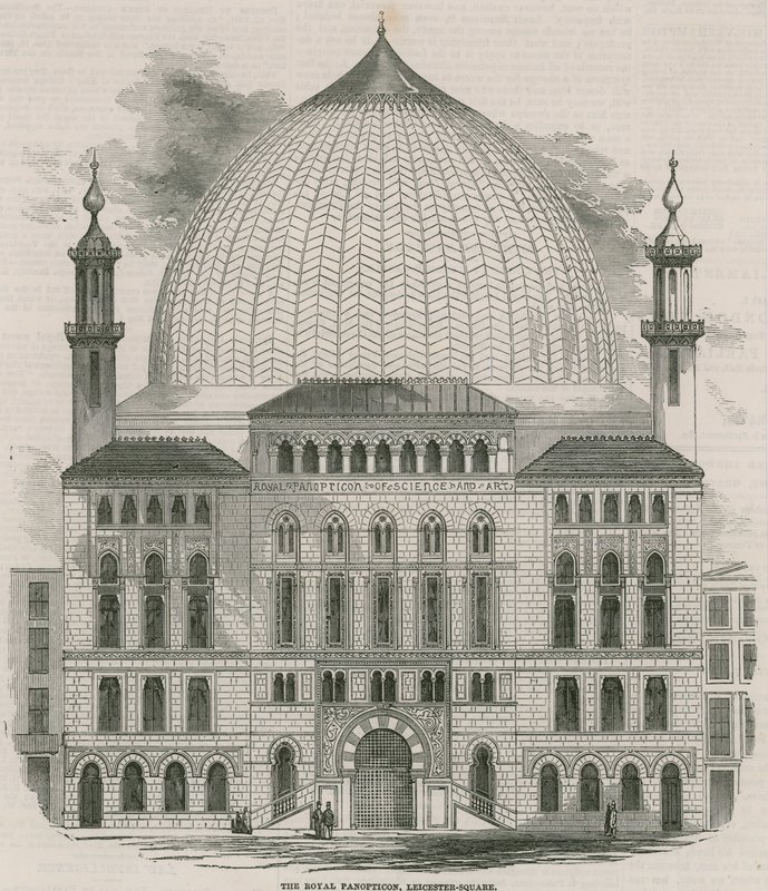 Le Royal Panopticon des sciences et des arts, Leicester Square, Londres - English School