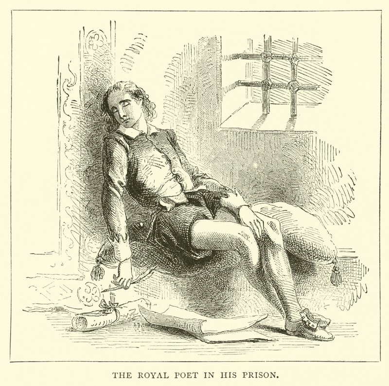 Le poète royal dans sa prison - English School