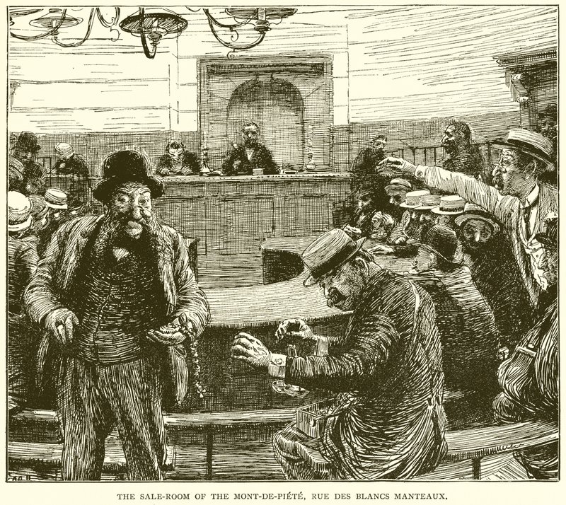 Salle des ventes du Mont-de-Piété, Rue des Blancs Manteaux - English School