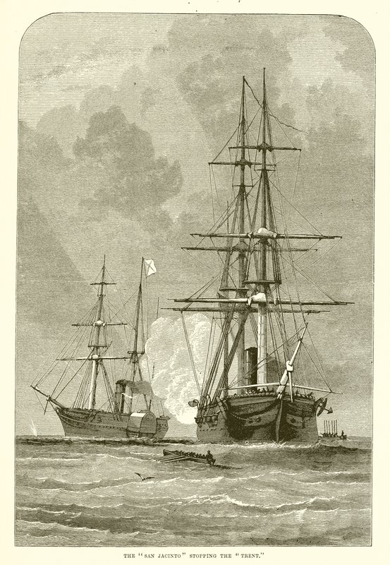 Le San Jacinto arrêtant le Trent - English School