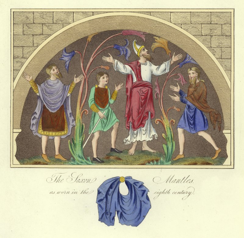 Les manteaux saxons portés au 8ème siècle - English School