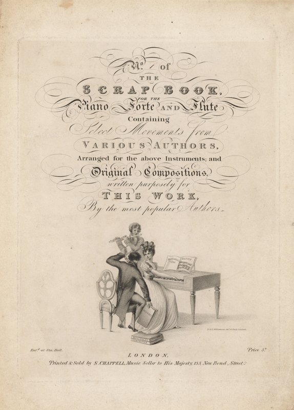 Le Livre de Morceaux pour le Piano Forte et la Flûte - English School