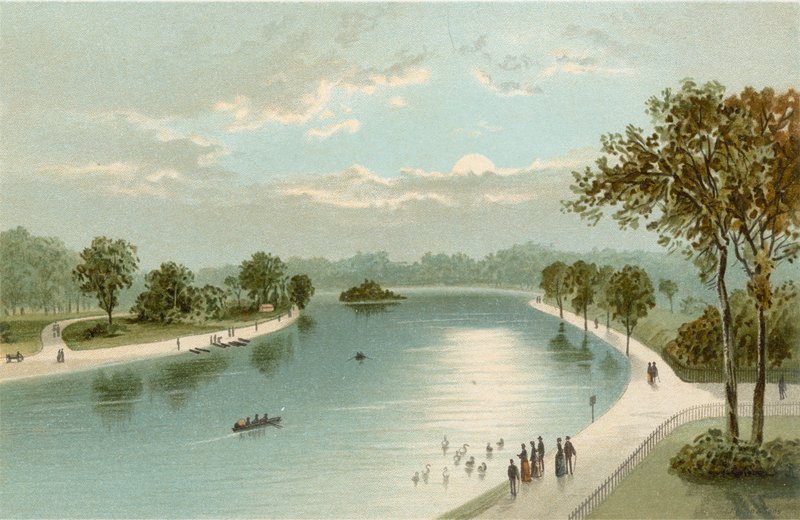 La Serpentine, depuis le pont - English School