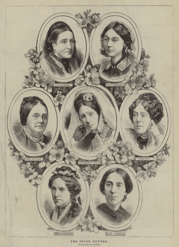 Les sept sœurs (gravure) - English School