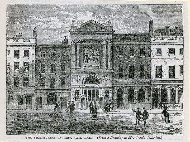 La galerie Shakespeare, Pall Mall, Londres - English School