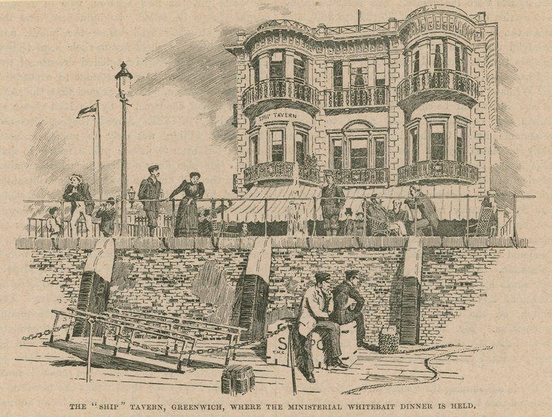 Le Ship Tavern, où se tient le Dîner Ministériel de Whitebait - English School
