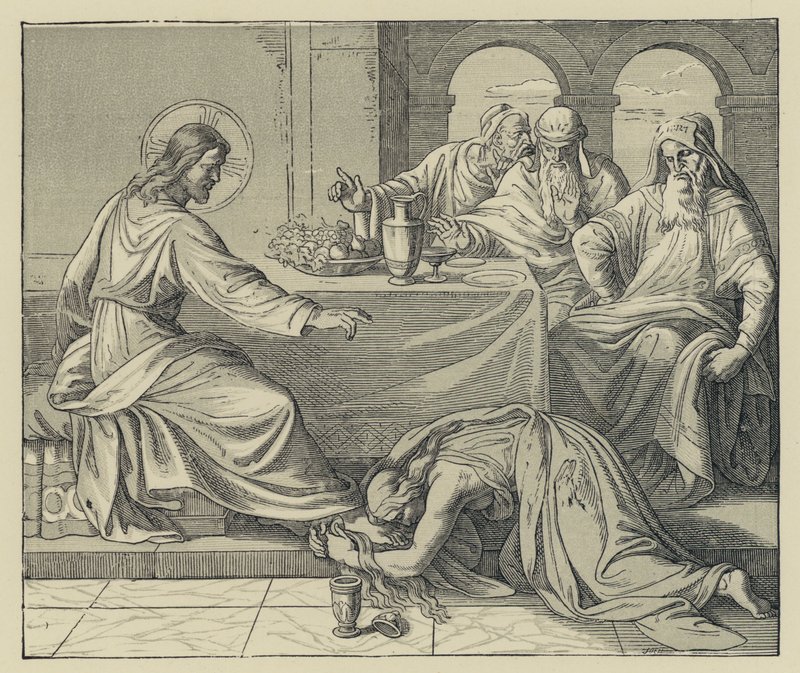 Le pécheur pardonné (gravure) - English School