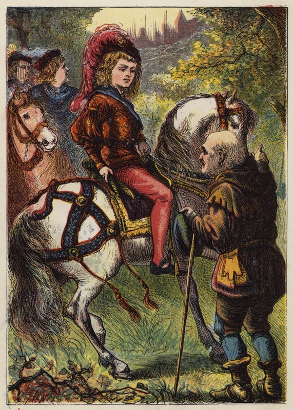 La Belle au bois dormant (lithographie en couleur) - English School