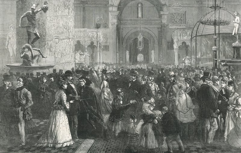 Le musée de South Kensington le lundi de Pentecôte - English School
