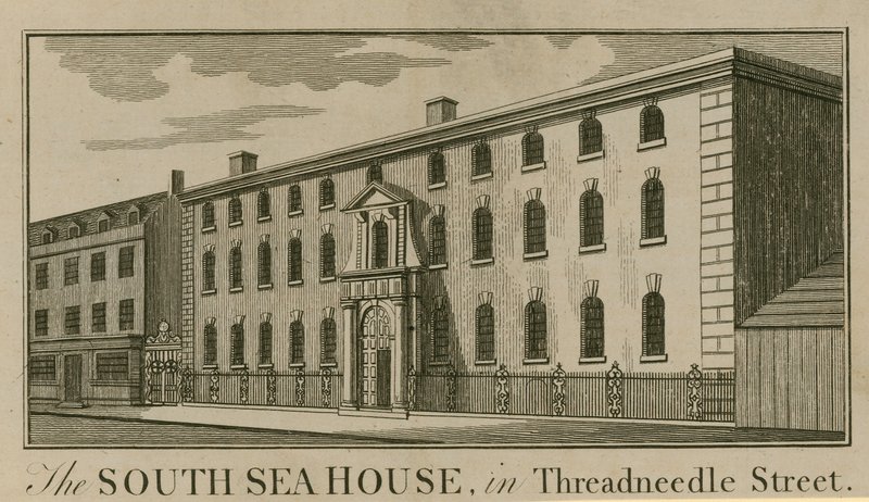 La South Sea House à Threadneedle Street, Londres - English School