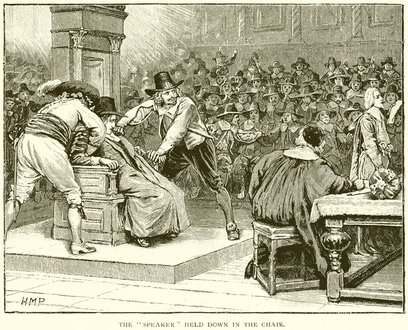 Le Président maintenu dans le fauteuil - English School