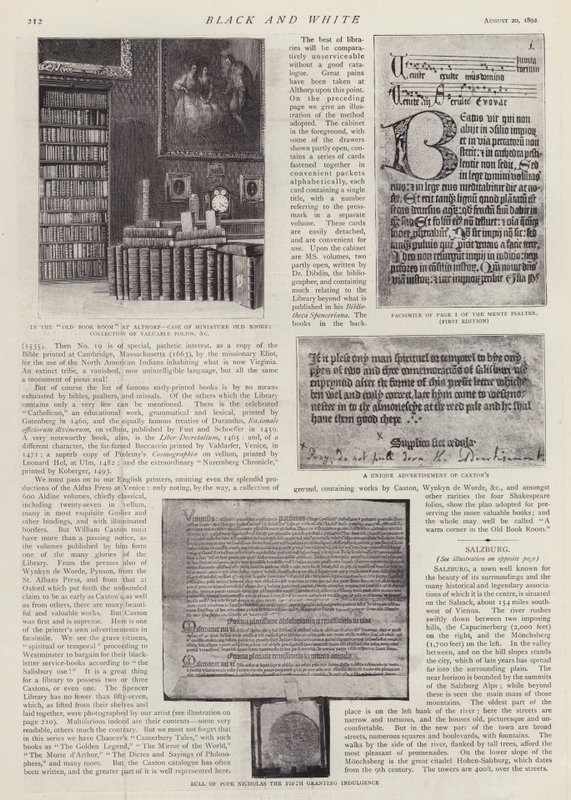 La bibliothèque Spencer à Althorp House, Northamptonshire, siège du comte Spencer - English School