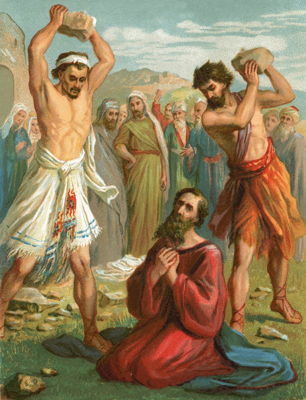 La lapidation de Saint Étienne - English School