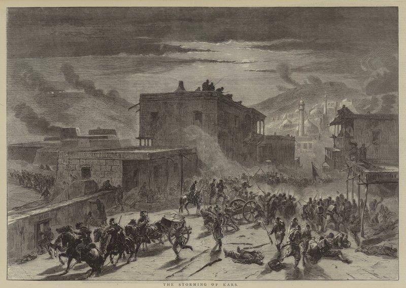La prise de Kars (gravure) - English School