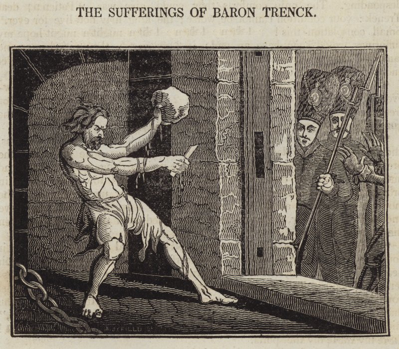 Les souffrances du baron Trenck - English School