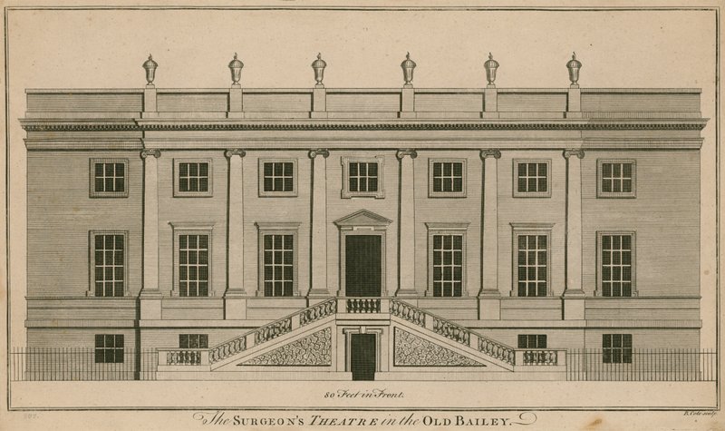 Le théâtre des chirurgiens à Old Bailey, Londres - English School