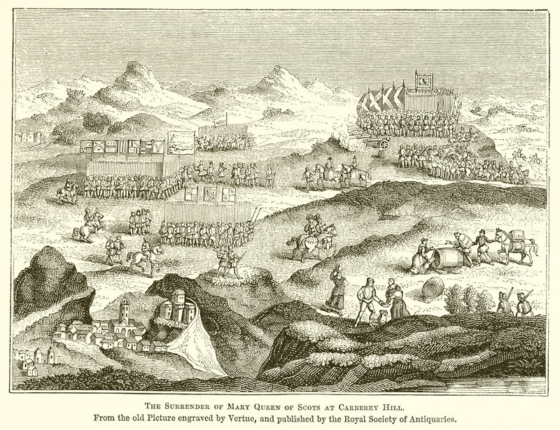 La reddition de Marie Stuart à Carberry Hill - English School