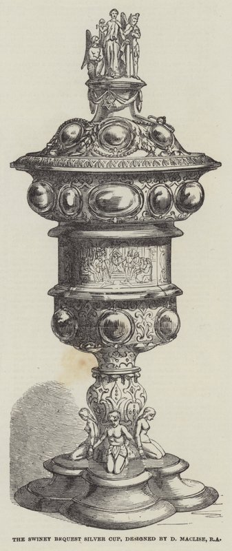 Coupe en argent du legs Swiney, conçue par D Maclise, RA - English School