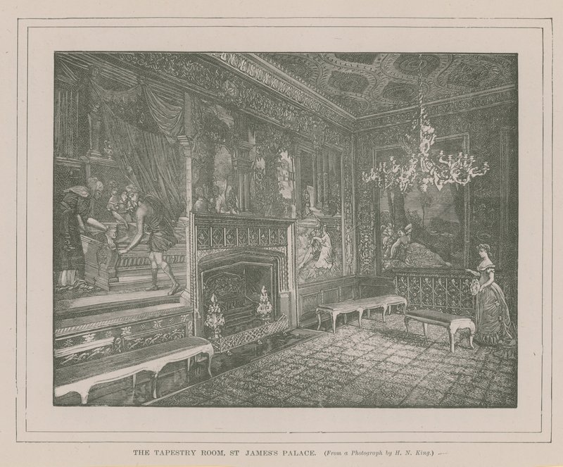 La salle de tapisserie au palais de St James - English School