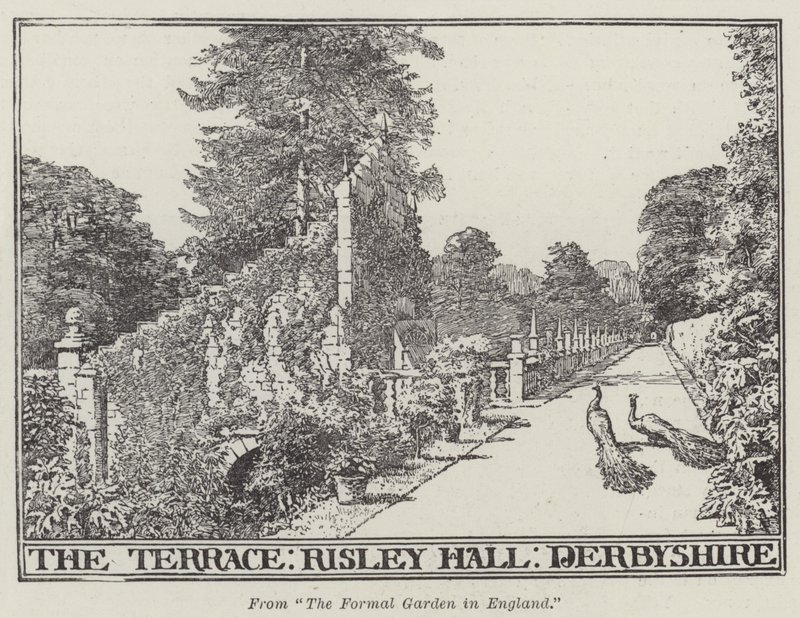 La terrasse, Risley Hall, Derbyshire - English School