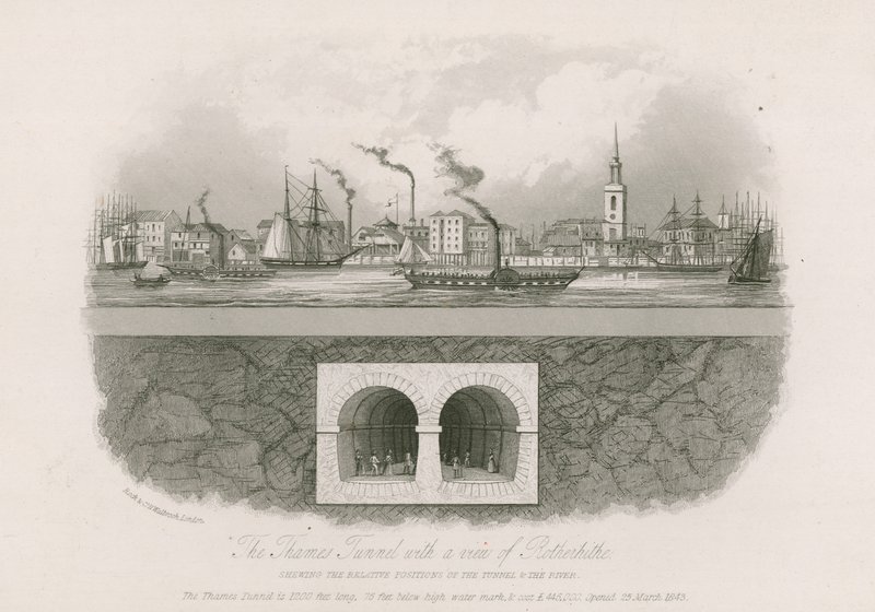 Le tunnel de la Tamise avec vue sur Rotherhithe - English School