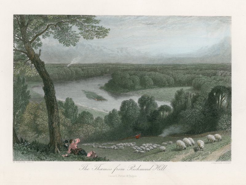 La Tamise depuis Richmond Hill - English School