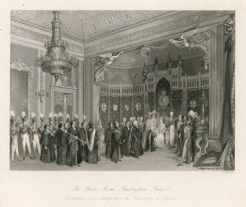 La salle du trône, Palais de Buckingham - English School