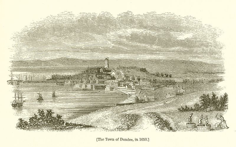 La ville de Dundee, en 1650 - English School