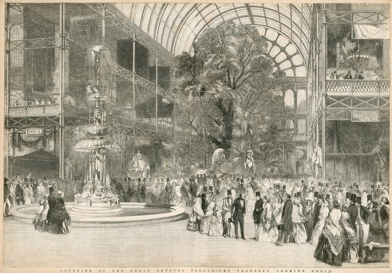Le Transept, Regardant vers le Nord, Grande Exposition, 1851 - English School