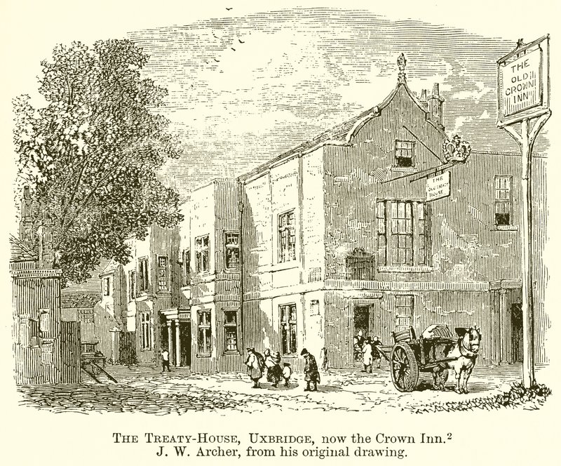 La maison du traité, Uxbridge, maintenant le Crown Inn - English School